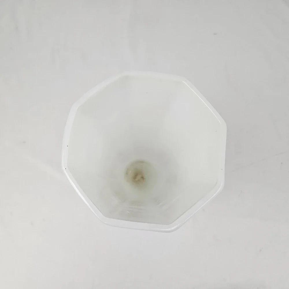 Westmorland Milk Glass Flower Vase Vintage Raised Grape Pattern